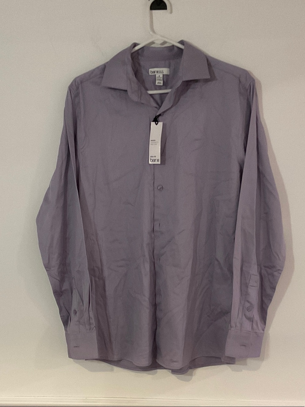 Bar III Men’s Lavender Long-Sleeve Dress Shirt
